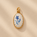 BIANCO • FIORE BLU Charm