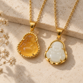BIANCO • FELICE Jade Buddha Necklace